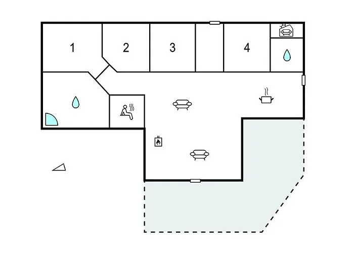 Hébergement de vacances Beautiful In Harboore With Sauna *